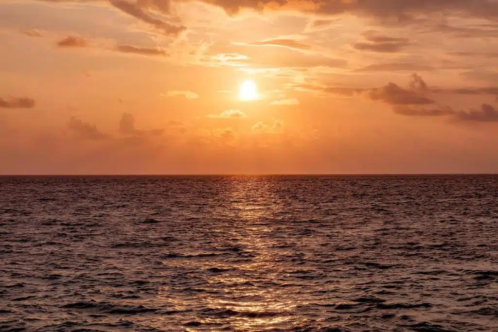 Tramonto nell'Atollo di Dhaalu