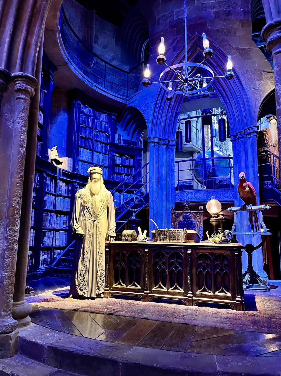 L'ufficio di Silente all'Harry Potter World di Londra