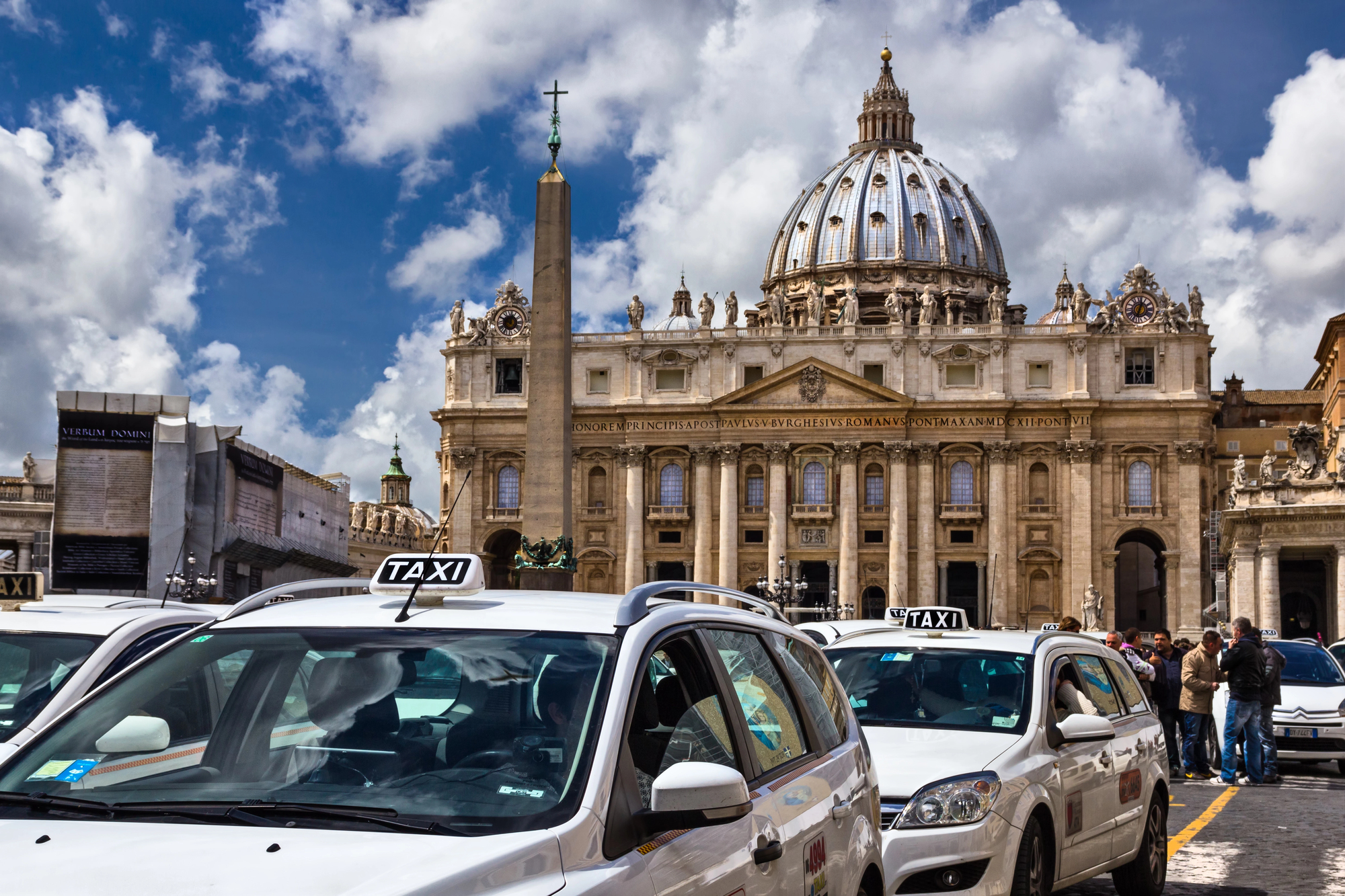 Un taxi a Roma