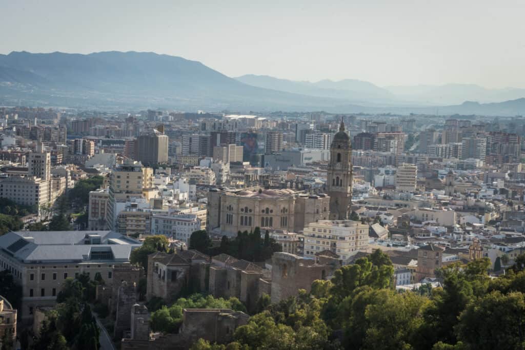 Veduta aerea della Cattedrale di Malaga