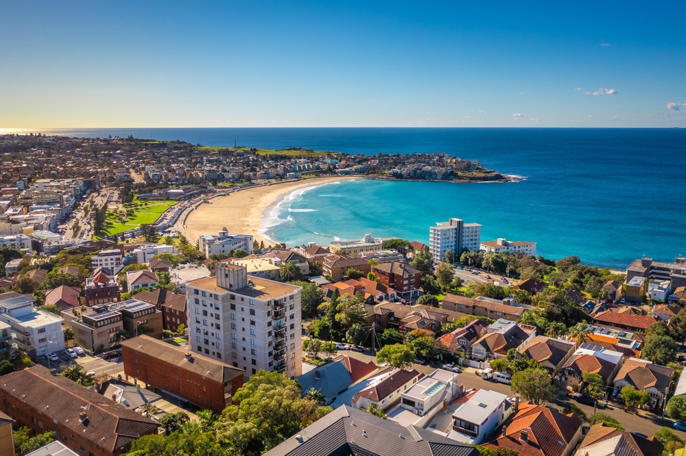 Veduta aerea di Bondi Beach a Sydney