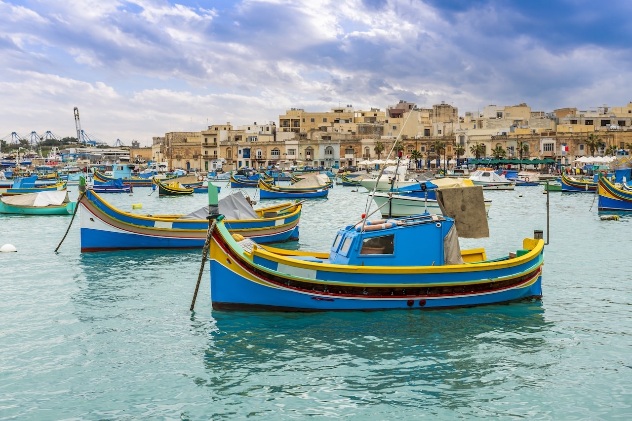 Il villaggio di pescatori di Marsaxlokk a Malta