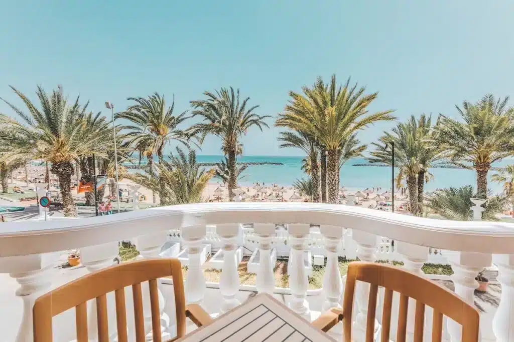 Vista dal Cleopatra Palace Hotel