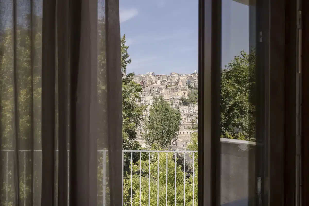 Vista su Ragusa dall'hotel
