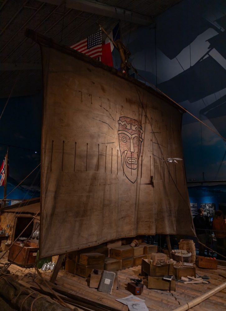 La zattera Kon-Tiki nel Museo Kon-Tiki a Oslo