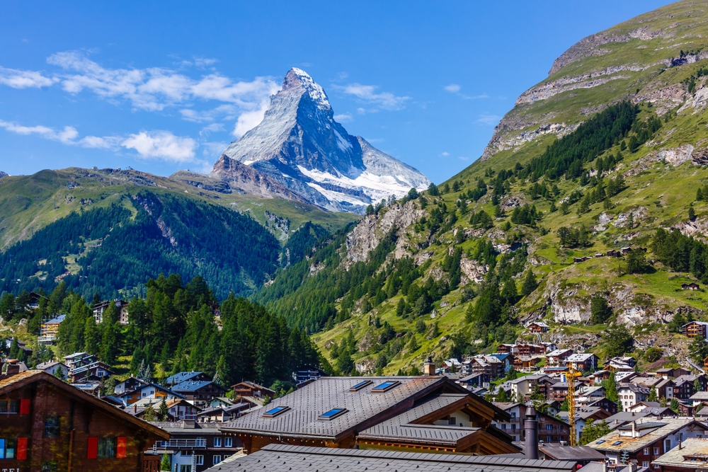 Zermatt con il Cervino sullo sfondo