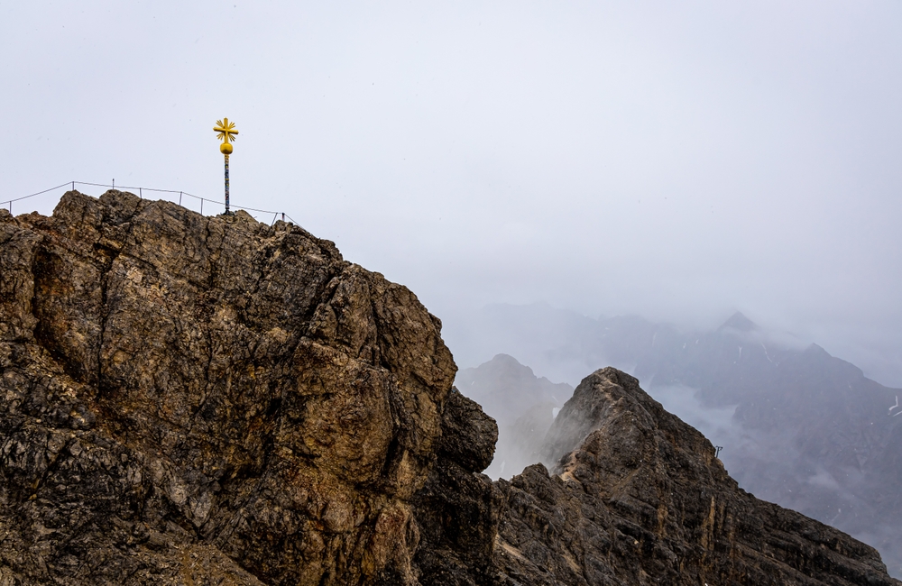 La Zugspitze, la montagna più alta della Germania, nelle Alpi vicino a Garmisch-Partenkirchen